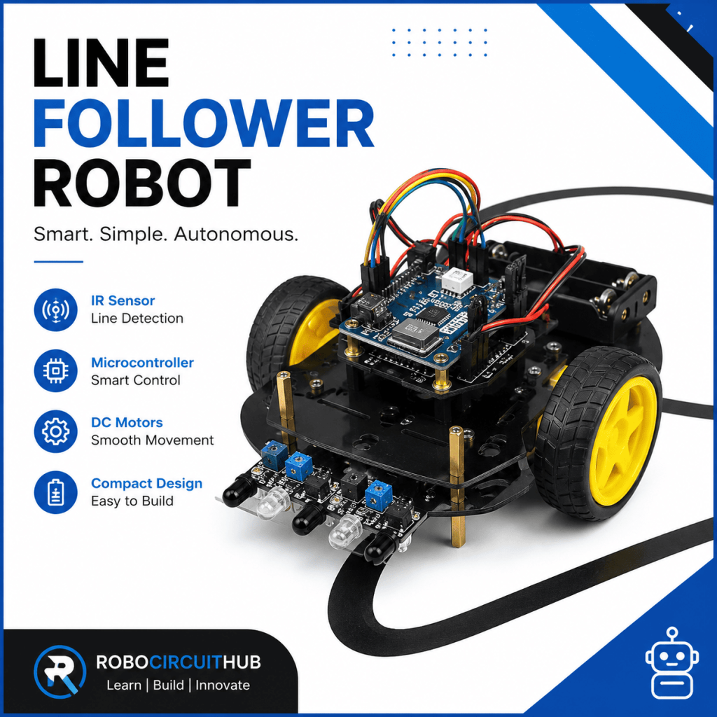 10 best robotics project ideas for school students line follwer