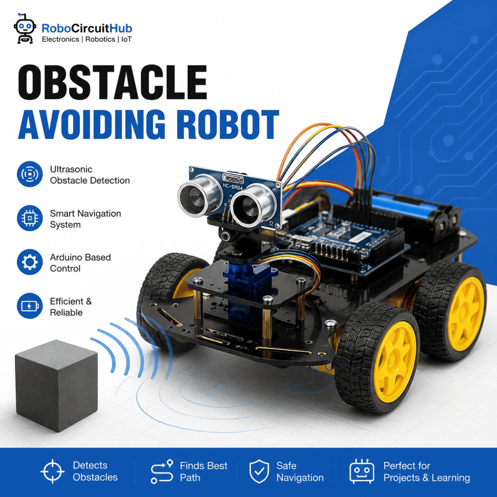 10 best robotics project ideas for school students obsticle avoiding